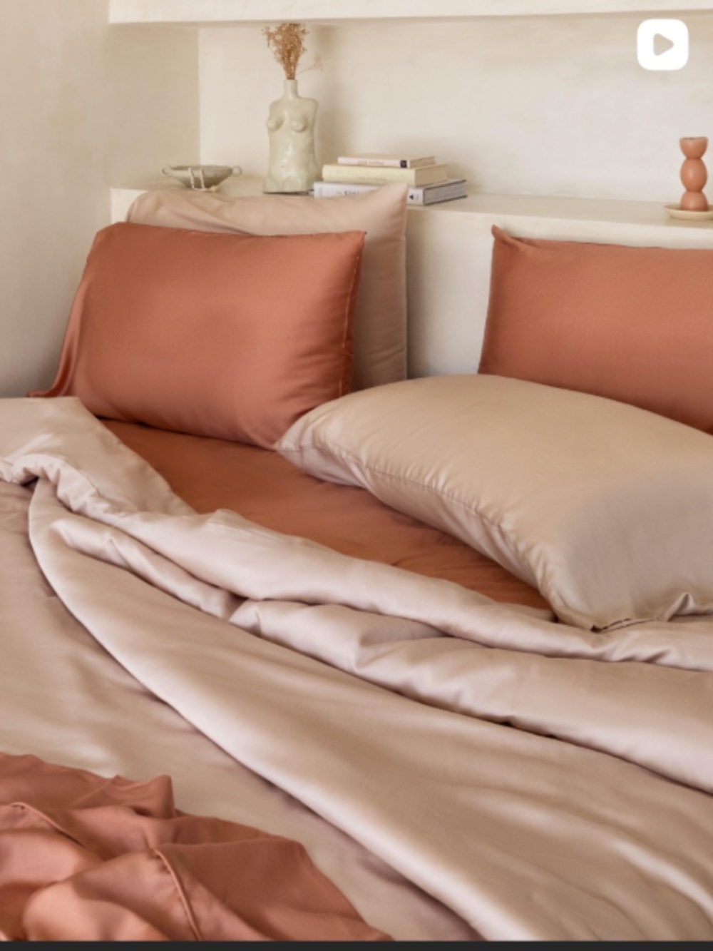ETTITUDE Signature Bamboo Pillowcase Set of 2, Queen, Color Almond